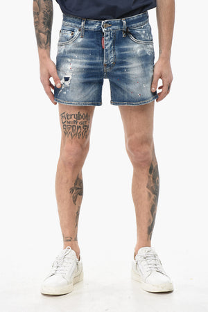 Vintage-Effect Shorts SEXY 7O'S with Patch