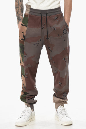 Cotton Camouflage Joggers RECONSTRUCTED With Patchwork Design