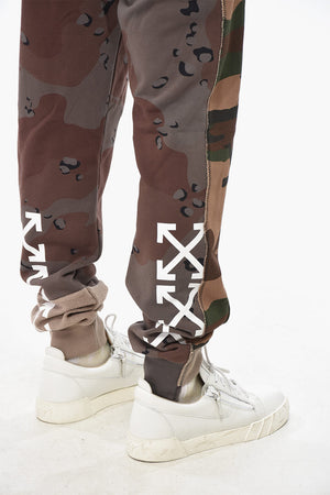 Cotton Camouflage Joggers RECONSTRUCTED With Patchwork Design