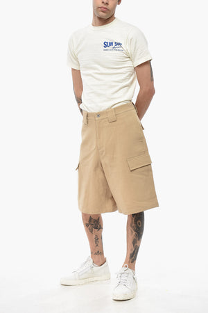 Cargo-Shorts aus Leinenmischung mit Gürtelschlaufen