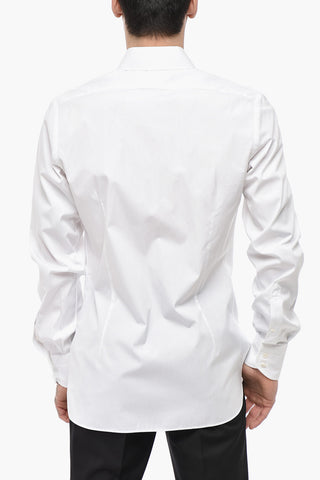 Cotton Poplin Shirt with French Collar