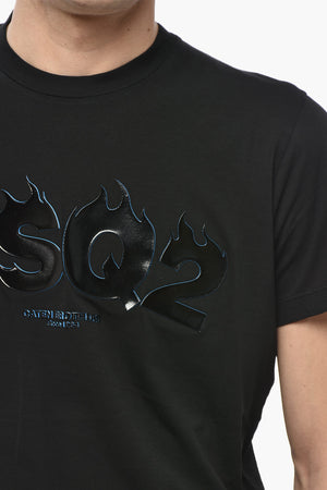 Cigarette-Fit Cotton T-Shirt With Embossed Logo