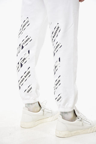 Joggers AIRPORT TAPE aus angerauter Baumwolle