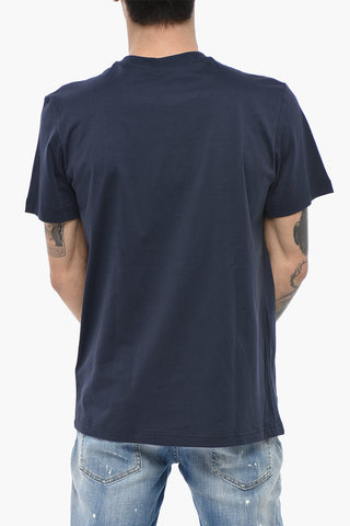 Crewneck Cotton T-Shirt T-DIEGOR-BIG With Terry Logo
