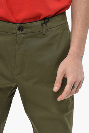 Cotton Regular-Waist Pants DAVID