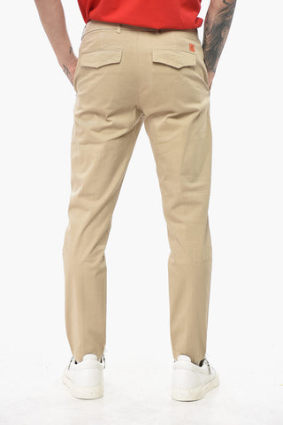 Stretch-Baumwollhose mit regulärem Bund