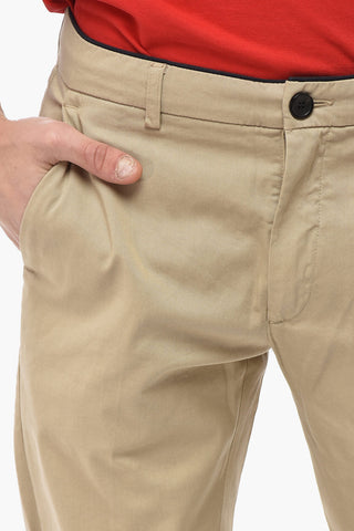 Stretch-Baumwollhose mit regulärem Bund