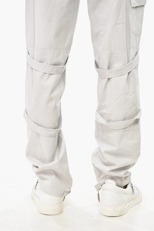 Cotton Cargo Pants With Ankle Zip