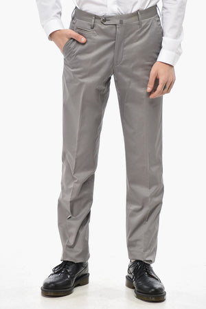 Cotton Chino Trousers with Belt Loops