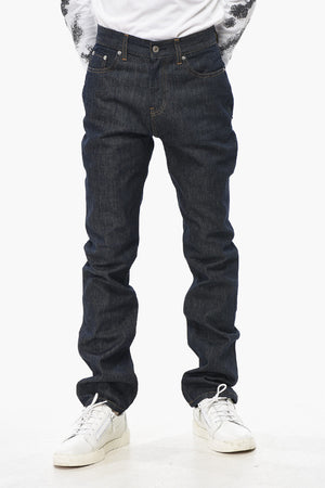 Mid-Rise Skinny Denim Jeans Dark Wash 19cm