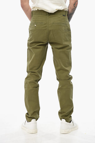 Chinohose aus Stretch-Baumwolle in Uni
