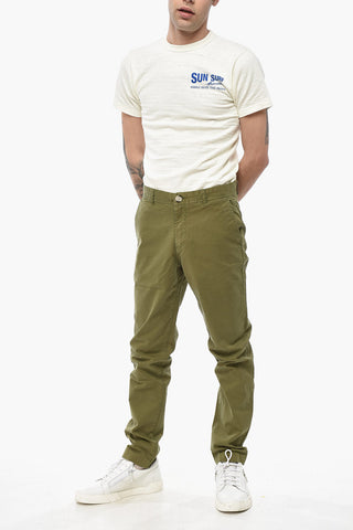 Chinohose aus Stretch-Baumwolle in Uni