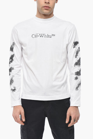 T-Shirt Mit Rundhalsausschnitt DIAG SKETCH Mit Besticktem Logo