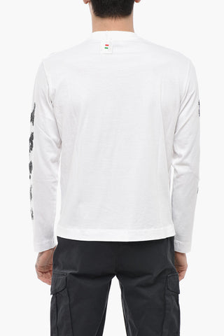 T-Shirt Mit Rundhalsausschnitt DIAG SKETCH Mit Besticktem Logo