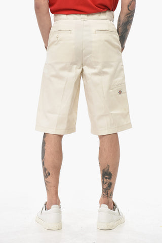 Cotton-Blend Shorts with Belt Loops