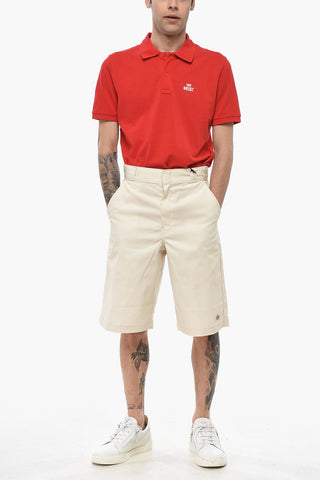 Shorts in Misto Cotone con Passanti