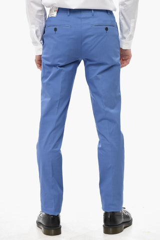 Pantaloni ACADEMY in Cotone Stretch a Tinta Unita