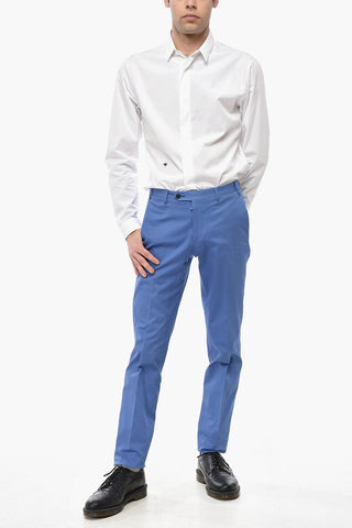Pantaloni ACADEMY in Cotone Stretch a Tinta Unita