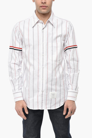 Striped Shirt With Pocket And Button-Down Collar