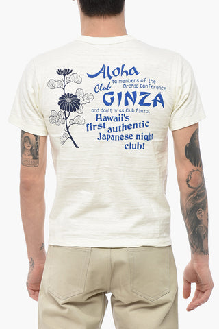 T-shirt Girocollo in Cotone Stampata