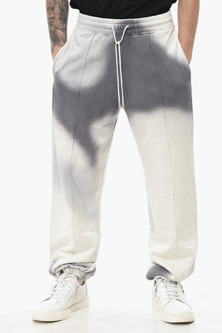 Joggers SPRAY in Cotoe Garzato Tie Dye con Strass
