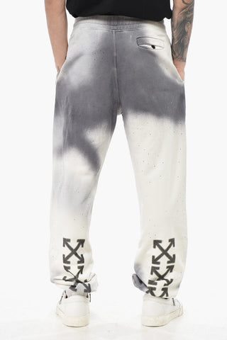 Joggers SPRAY in Cotoe Garzato Tie Dye con Strass