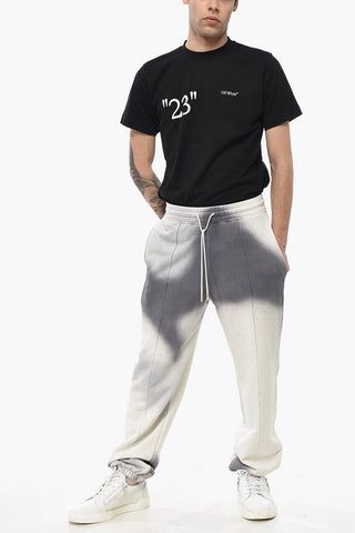 Joggers SPRAY in Cotoe Garzato Tie Dye con Strass