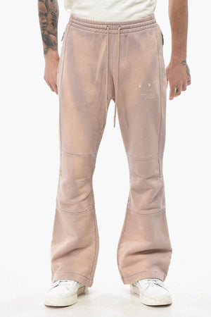 Cotton Tie-Dye Bootcut Joggers With Garzati Details