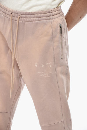 Joggers Bootcut in Cotone Tie Dye con Dettagli Garzati