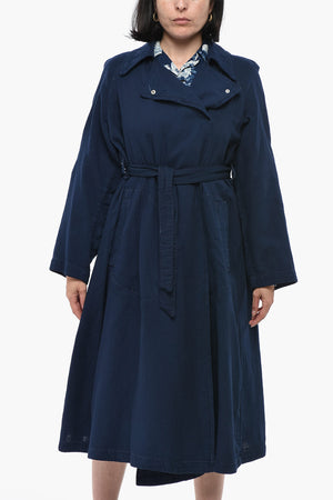 EMPORIO Double-Breasted Belted Coat