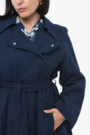 EMPORIO Double-Breasted Belted Coat