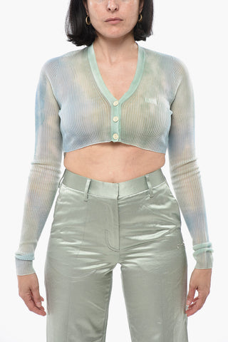 SEASONAL Kurzer Cardigan Aus Durchsichtigem Stoff