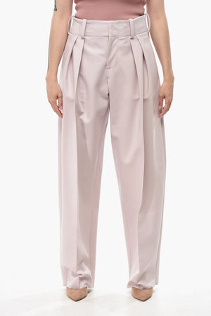 Zweifaltenhose aus Stretch-Schurwolle