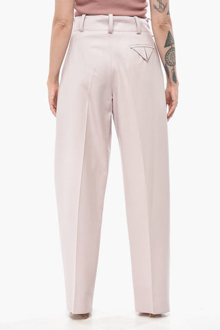 Pantaloni a 2 Pinces in Lana Vergine Stretch