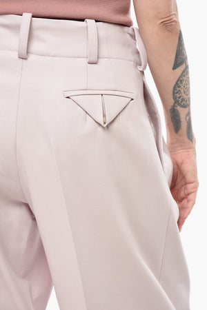 Zweifaltenhose aus Stretch-Schurwolle