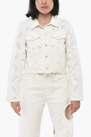 DENIM Cropped-Jacke Aus Jeans-Sangallo