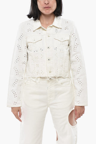 DENIM Cropped-Jacke Aus Jeans-Sangallo