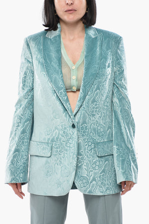 FORMAL Damask Velour Blazer TOMBOY