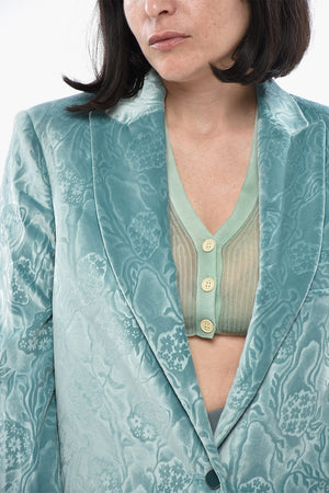 FORMAL Damask Velour Blazer TOMBOY