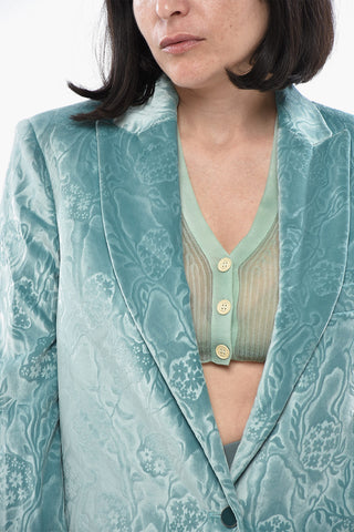 FORMAL Damask Velour Blazer TOMBOY