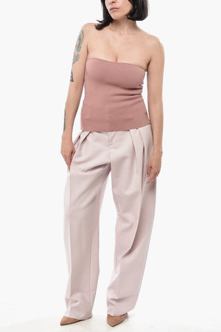 Elasticated Knit Tube Top