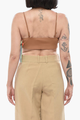 SEASONAL Crop Top in Tessuto Stretch