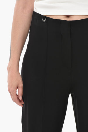 Bootcut-Hose aus Stretchstoff mit steifem Umschlag