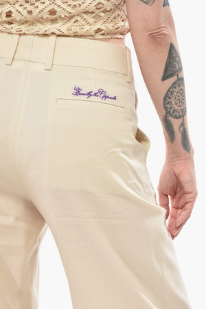 SEASONAL Palazzo-Hose aus Schurwolle mit verdecktem Verschluss