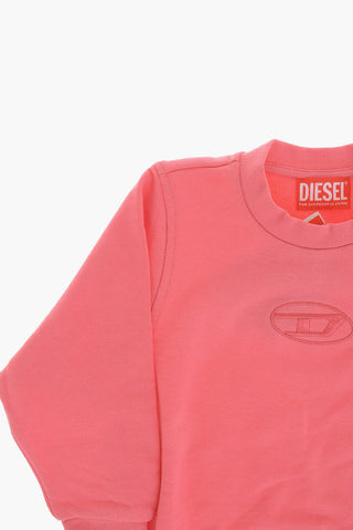 Cotton Crewneck Sweatshirt with Tonal Monogram