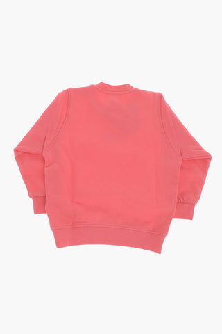 Cotton Crewneck Sweatshirt with Tonal Monogram