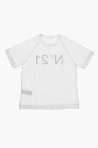 T-shirt Girocollo in Cotone con Stampa