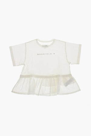 MM6 Short-Sleeve T-Shirt with Ruffles