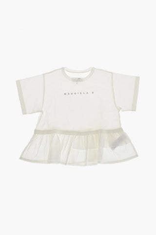 MM6 Short-Sleeve T-Shirt with Ruffles