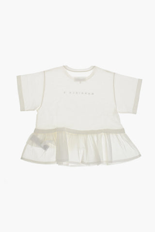 MM6 Short-Sleeve T-Shirt with Ruffles